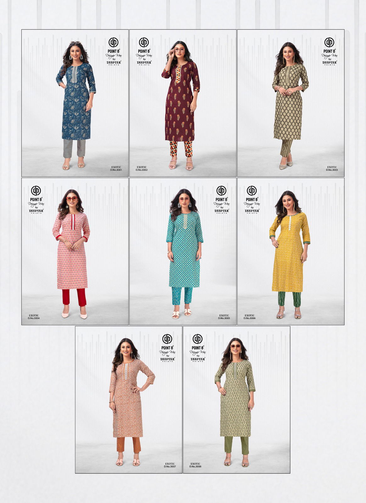 Exotic Vol 3 By Deeptex Kurti With Bottom Catalog
